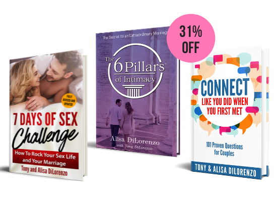 The 6 Pillars of Intimacy + 7 Days of Sex Challenge (2nd Edition) + Connect Like You Did Book Bundle